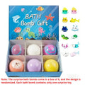6-12PCS  Kids Bath Bombs Natural Mega Bubbles Surprise Ocean Toys Gift Set Skin Friendly Bathing Kit for Boys and Girls